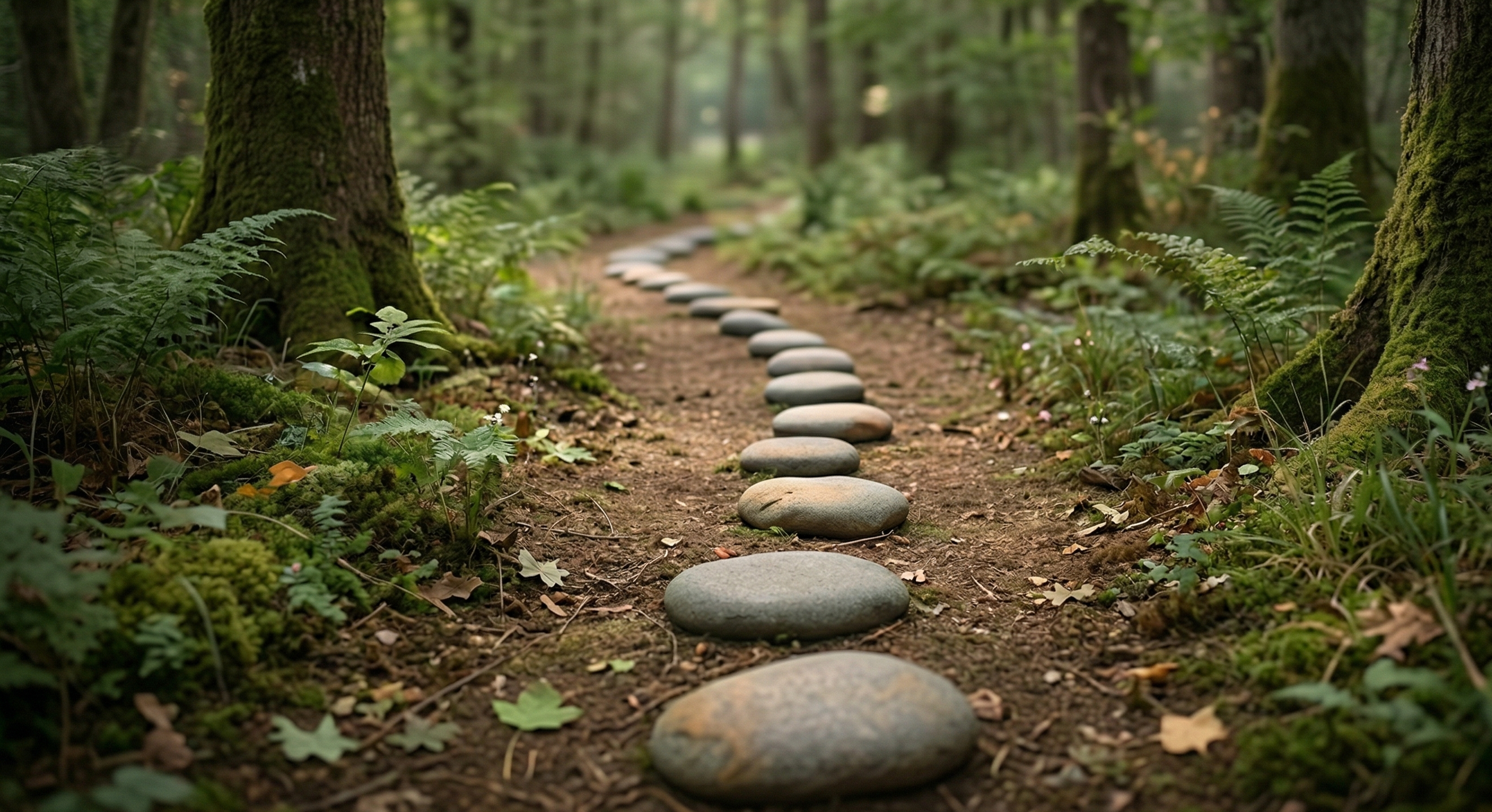Grounded stones in a calm setting.